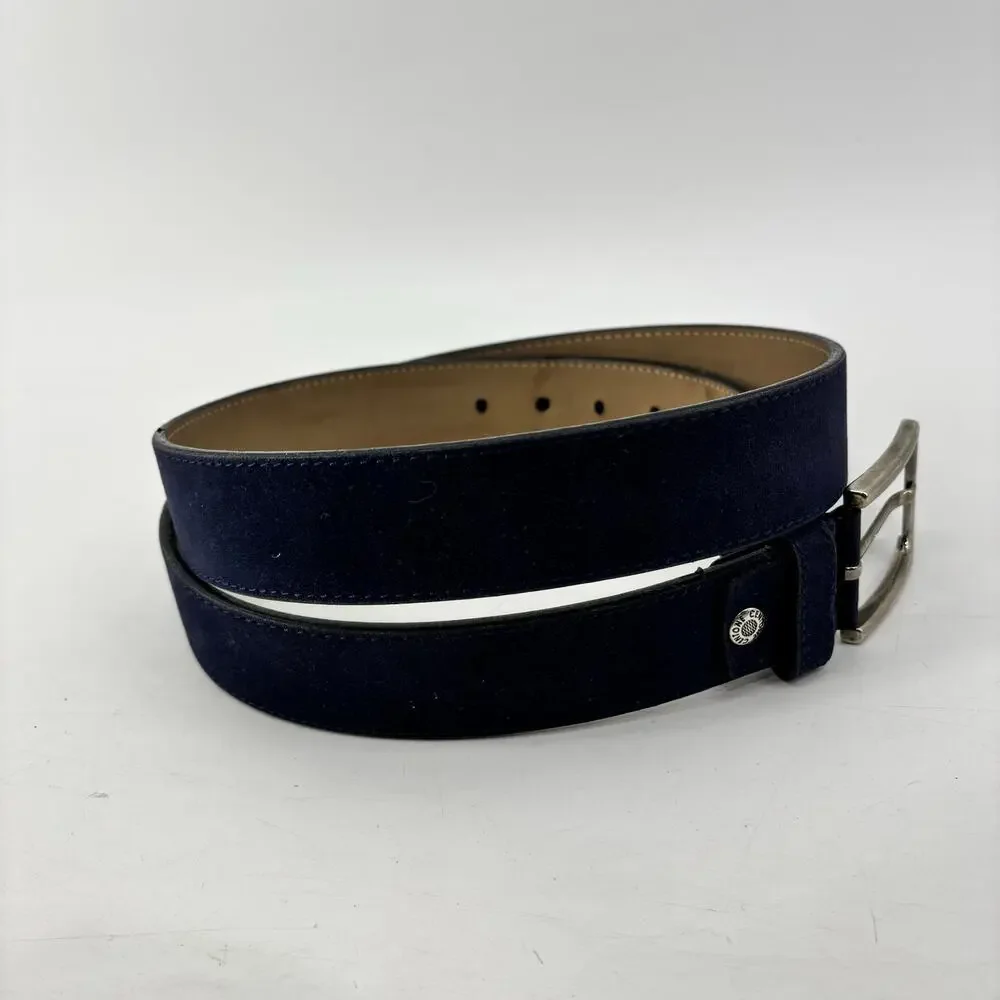 Moda Di Centone Mens Size 52 Navy Blue Belt Business Casual